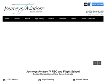Tablet Screenshot of journeysaviation.com